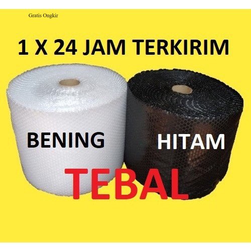 

Bubble Wrap Roll 30 Cm x 50 Meter Hitam Bening Murah Tebal Depok Murah