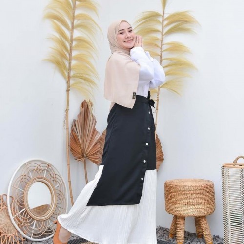 Rok Flare Tutu Skirt Polos Wanita Terbaru Uniqlo Skirt Termurah