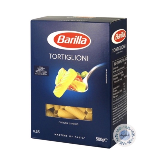 

Barilla Tortiglioni Pasta 500gr