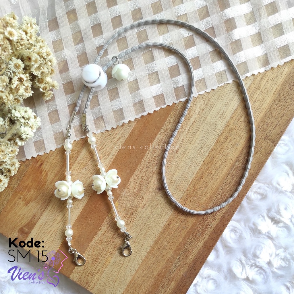 Strap Masker 2in1 | Strap Masker Mutiara