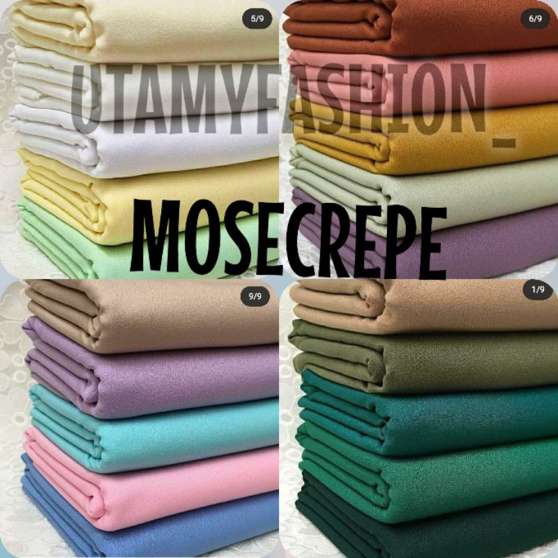 Kain moscrep premium bahan mosecrep ori mosecrep murah