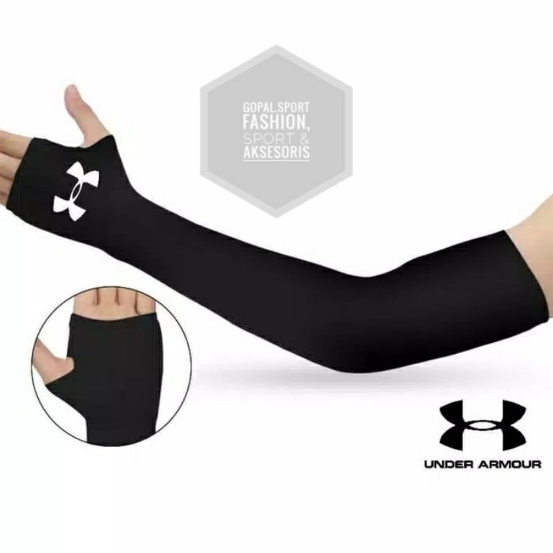 MANSET STOCKING / STOKING TANGAN PERLENGKAPAN BERSEPEDA OLAHRAGA / SPORT PRIA WANITA HITAM