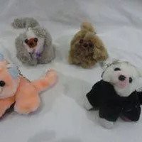 Boneka Gantungan Kunci Anjing &amp; Kucing Berbulu Lucu Murmer TOP