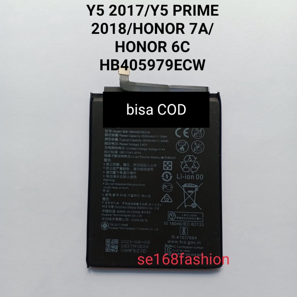 Baterai HB405979ECW For HP Huawei Honor 6A /7S /8A /Nova KodeBatrai HB