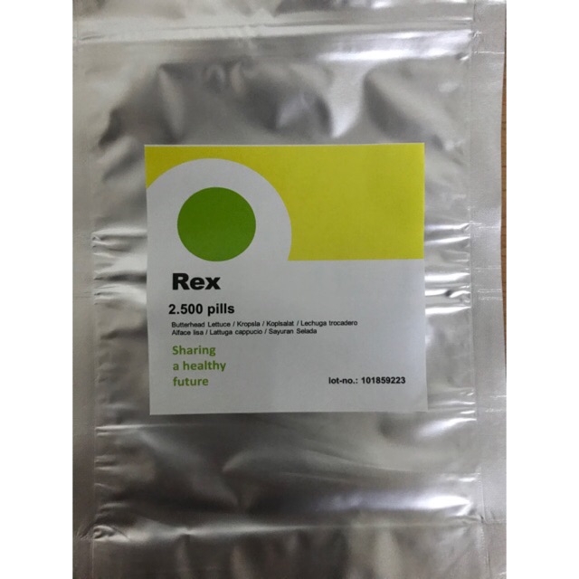 Jual Benih Rex RZ Green Butterhead Lettuce Rex Rijk Zwaan 2500 pills