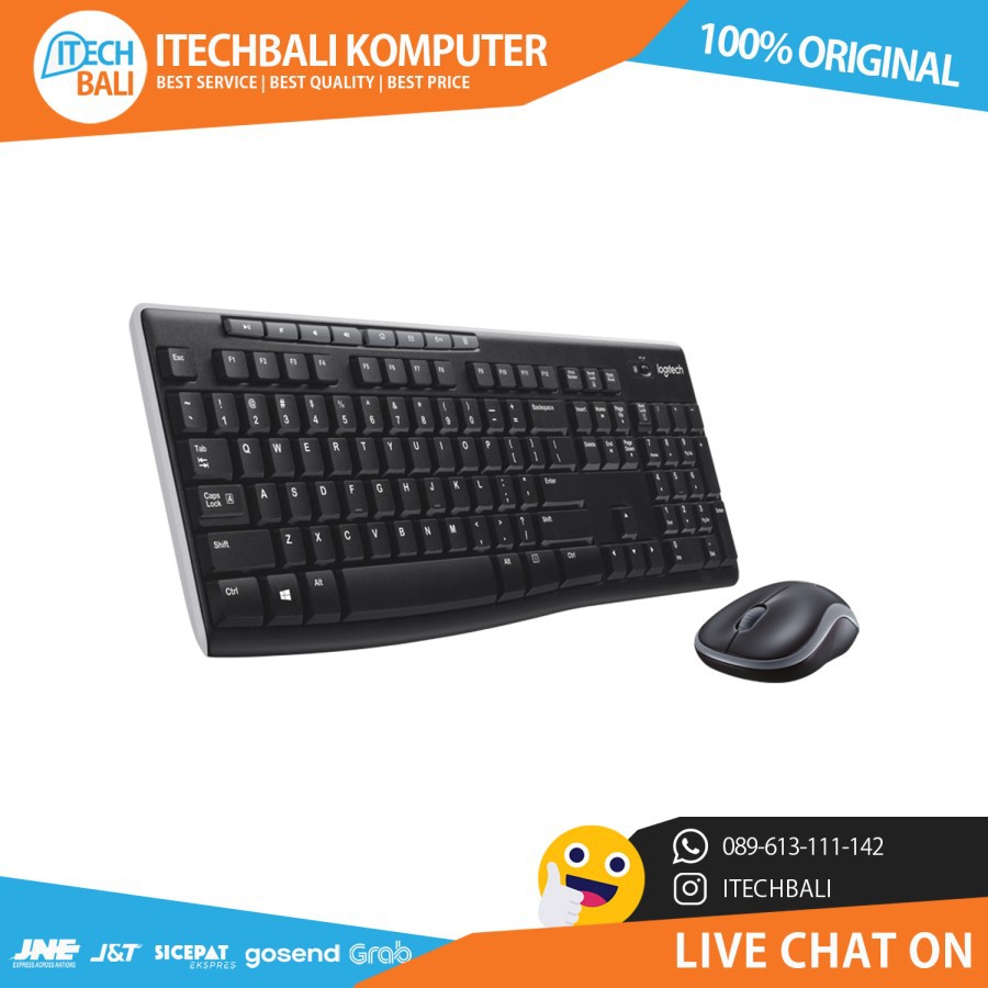 Keyboard &amp; Mouse LOGITECH MK270R Wireless | ITECHBALI