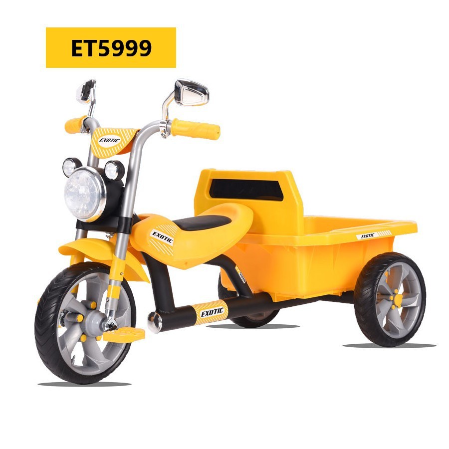 Sepeda Anak Bayi Balita Dorong Roda 3 Tricycle Exotic ET5999 Music Light Ban Eva By Pacific-7