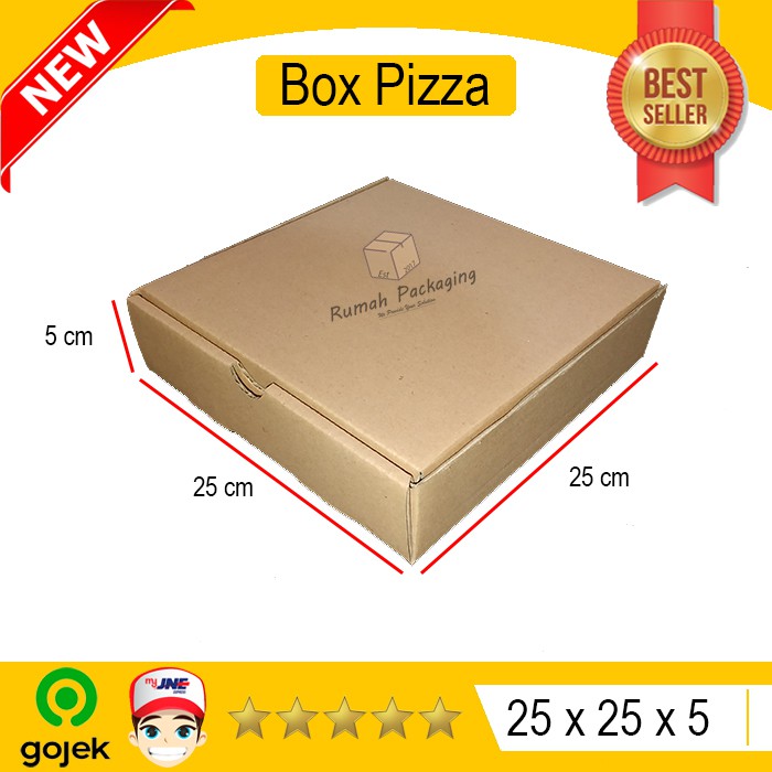 

toko prabu KARDUS / BOX PIZZA Uk. 25x25x5 POLOS BARU