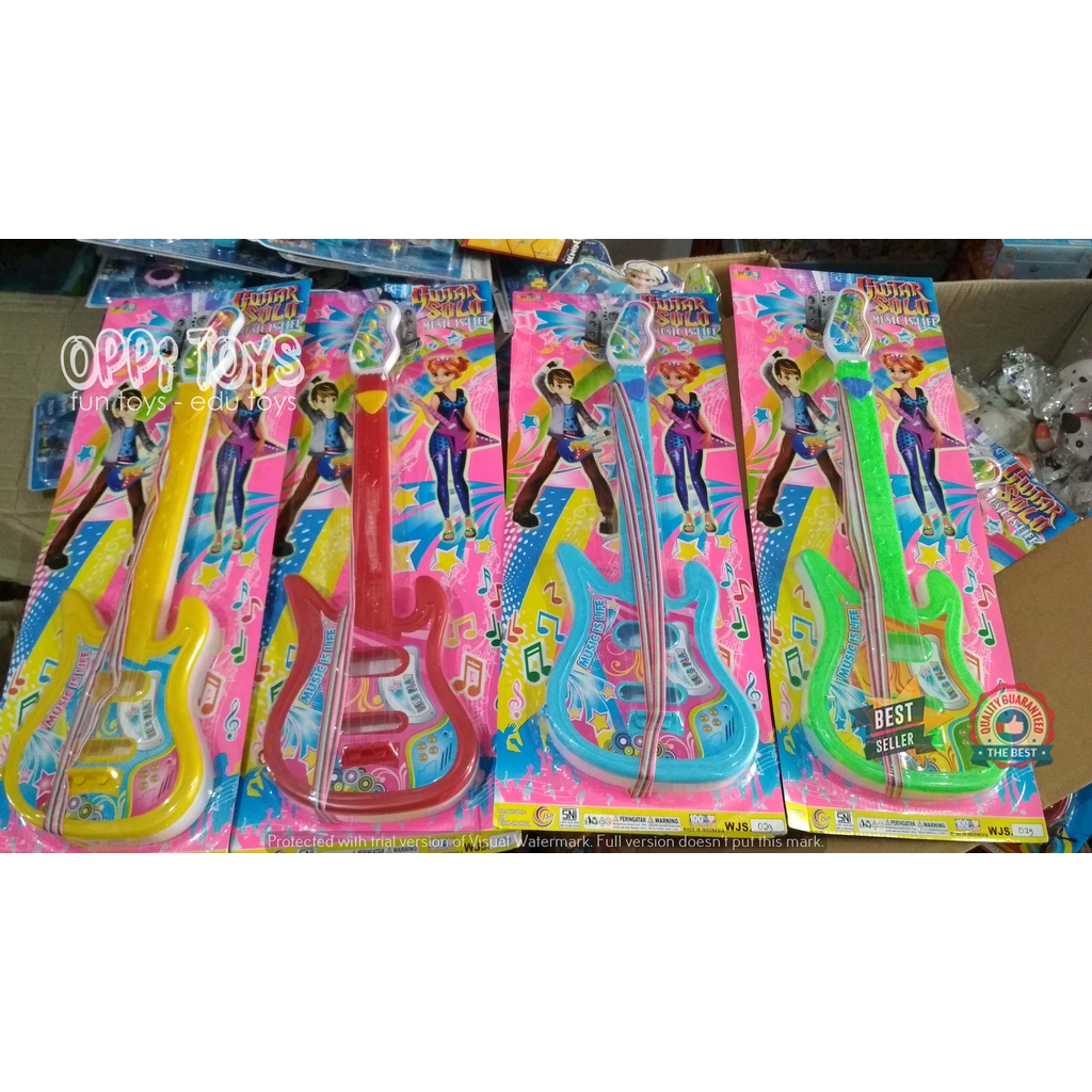 Mainan Gitar anak - Gitar Petik Mainan Edukasi Gitar Plastik - Mainan Edukasi Alat Musik Anak - Perm