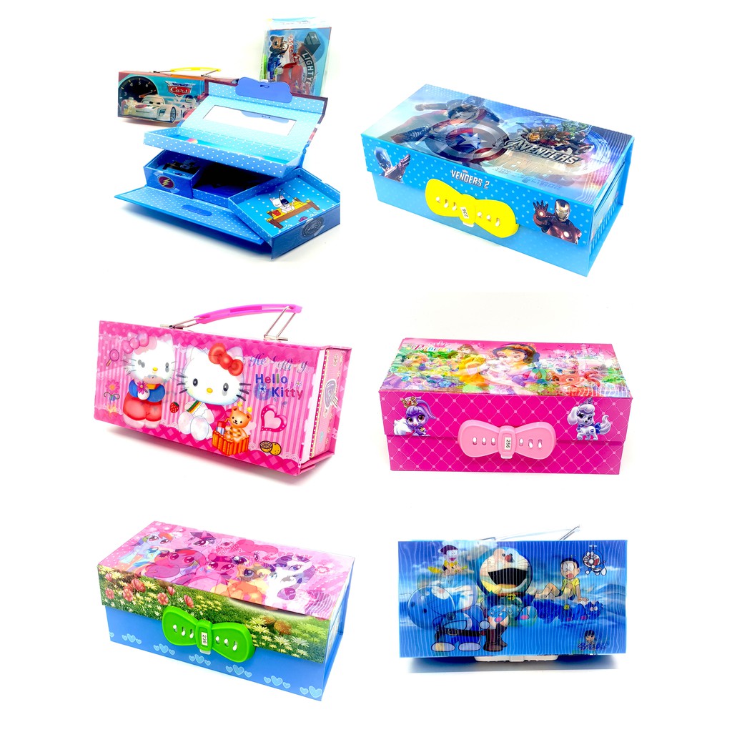 Kotak pensil kode tingkat 3d tempat pensil susun make up box Kotak pensil kode tingkat 3d tempat pensil susun make up box