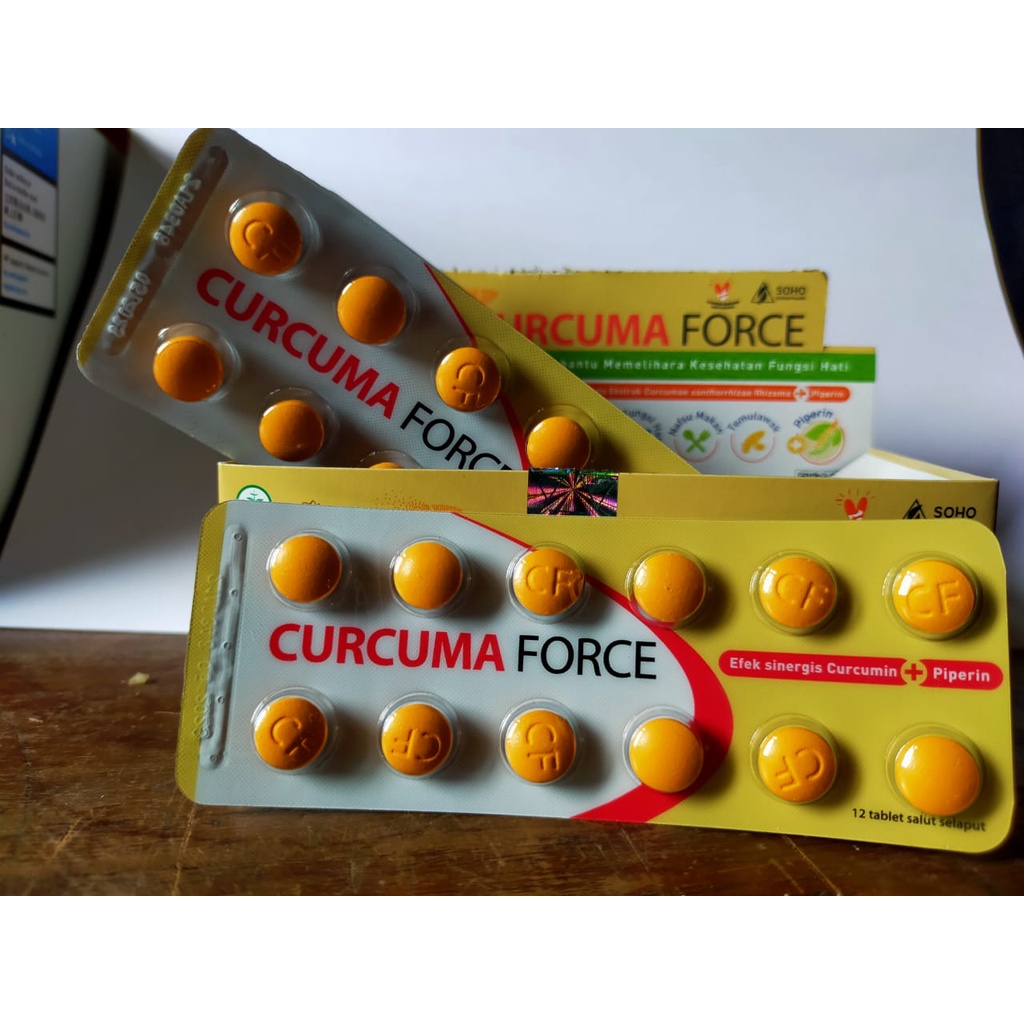 CURCUMA FORCE TABLET @12 Tablet (STRIP)-Vitamin Covid-Vitamin Murah