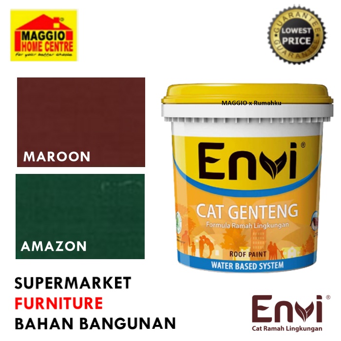 CAT GENTENG 5KG - ROOF PAINT 5KG - ENVI CAT GENTENG - INDACO