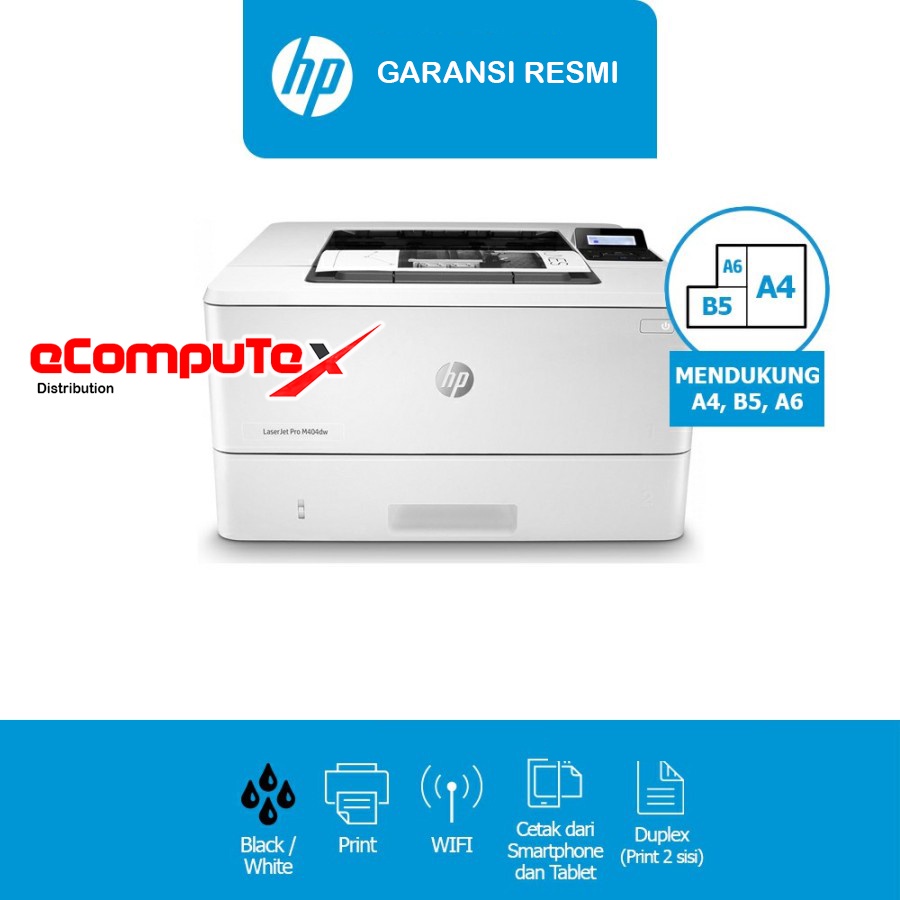 PRINTER HP LASERJET PRO   M404DW / LASER   JET PRO M 404 DW PRINT   GARANSI RESMI