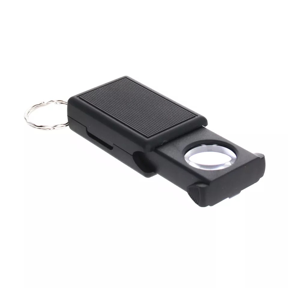 Lensa Led Optik Magnifier Kaca Pembesar Portable Mini Tipe Tarik Dengan Lampu LED Loupe