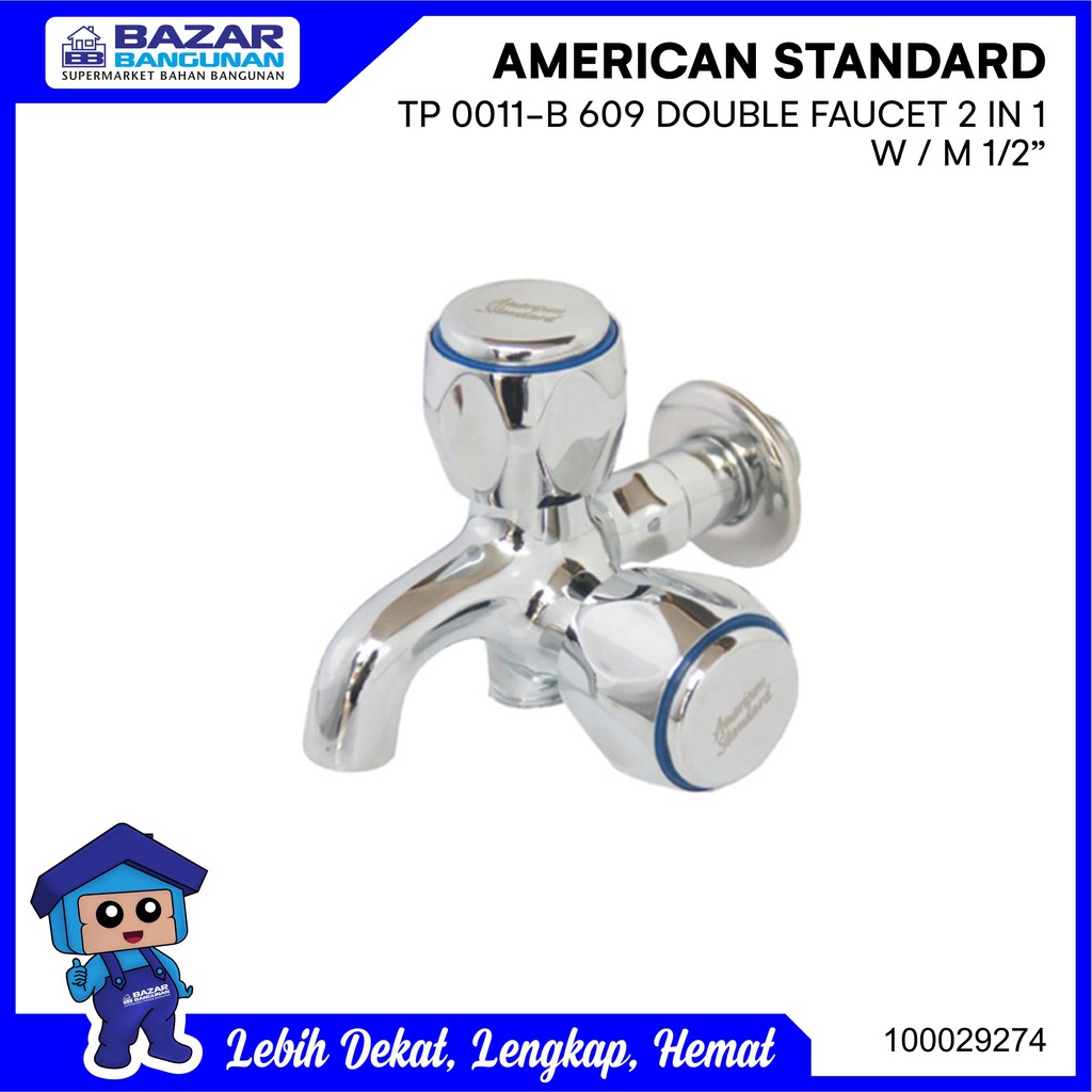 American Standard - Keran / Kran Tembok Cabang Tp 0011 - B609 F062M032