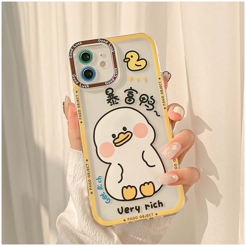 Soft Case OPPO A16 A16e A15 A15s A54 A74 A94 A95 A76 A3s A5s A55 A5 A9 Reno 7 6 5 7Z 5Z Pro A53 A33 A32 A32 A57 4G Motif Bebek