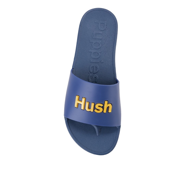 SANDAL SLIDE WANITA HUSH PUPPIES ORIGINAL CASUAL BRANDED BLUE HW36