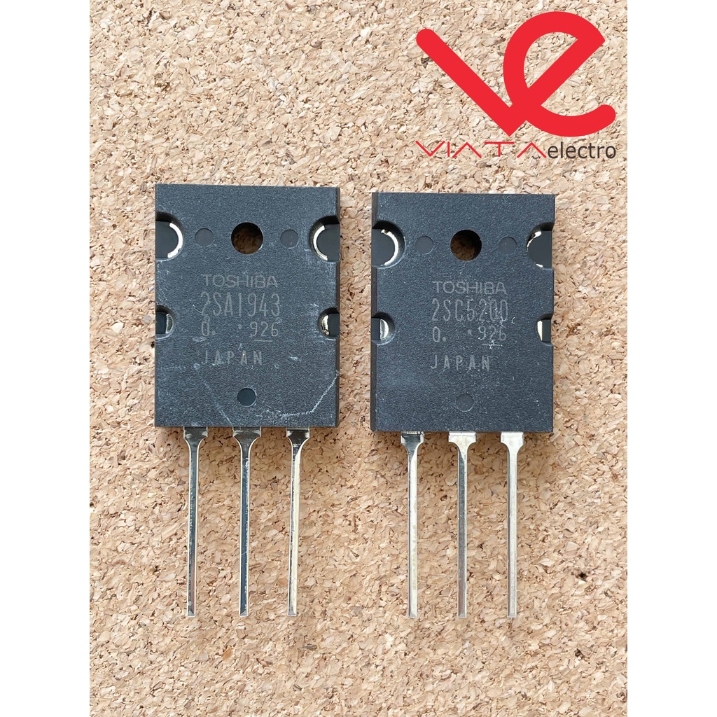 TRANSISTOR TOSHIBA A1943 C5200 LOT121 (1SET) KW SUPER 2SA1943 2SC5200 MURAH DIFFUSED IN JAPAN