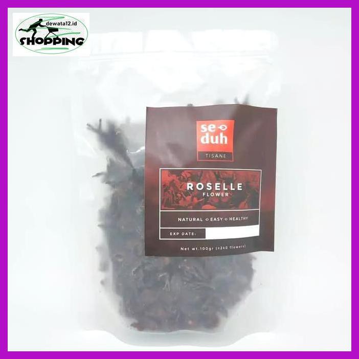 

E6Tdr6G- Seduh - Bunga Rosella Ungu Kering Rosela Teh Roselle Tisane 100 Gram Uoy86Ky-