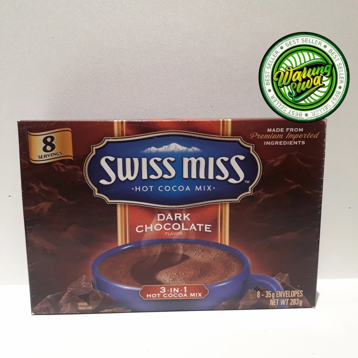 

swiss miss hot cocoa mix dark chocolate 8s 280 gram