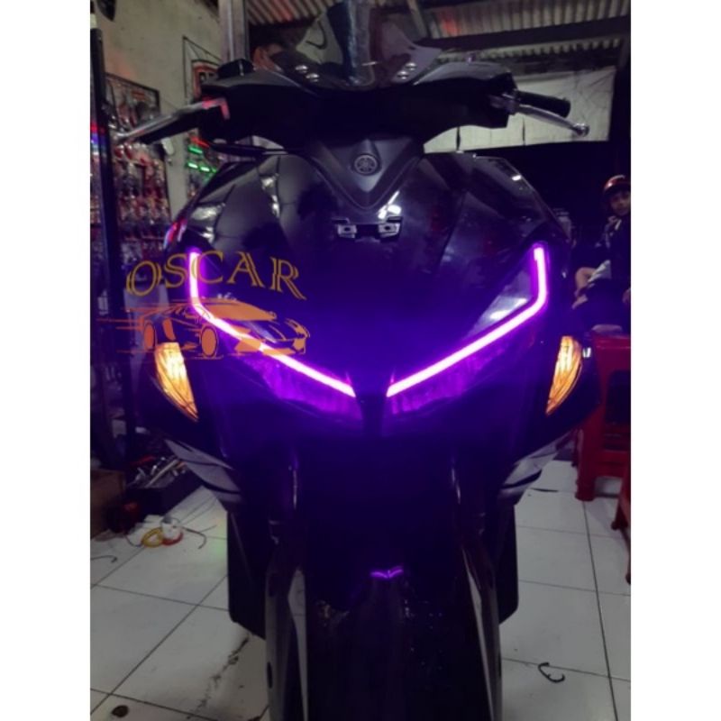 LAMPU ALIS MOTOR DAN MOBIL NEON FLEX DRL ALIS FLEXSIBLE 30CM 45cm 60cm 12v [HARGA PER 1PC BUKAN SEPASANG] LAMPU ALIS NMAX VARIO PCX BEAT MIO LEXI AEROX JUPITER DLL