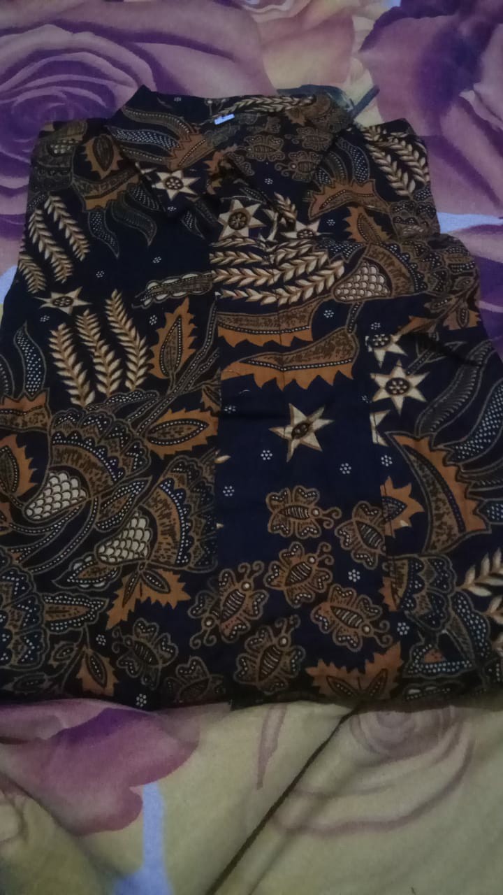 Size M L Xl Xxl Xxxl Bswart Batik Hrb026 Kenongo Hem Pendek Padi Pekalongan M L Xl Batik Pria Murahl