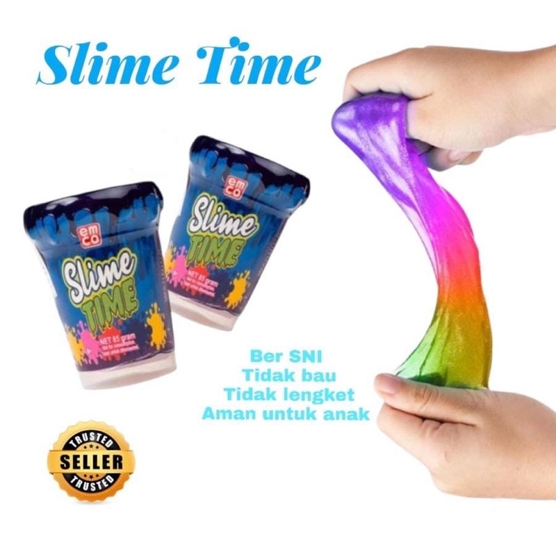 Emco Slime Time Mainan Slime Anak Edukasi Motorik Kreatifitas SNI Aman Tidak Lengket