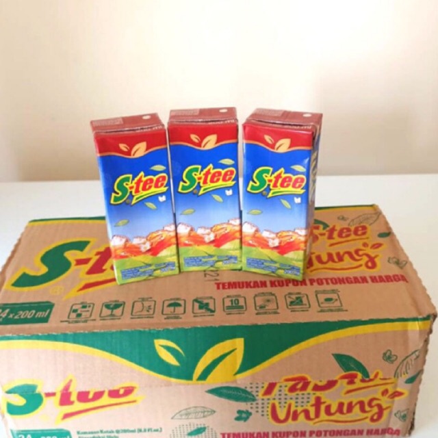 

Teh kotak S-tee / Stee 200 ml 1 dus isi 24 pcs