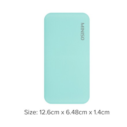 MINISO Power Bank Simple &amp; Fashionable 6000mAh Daya Besar Capacity Slim Charging