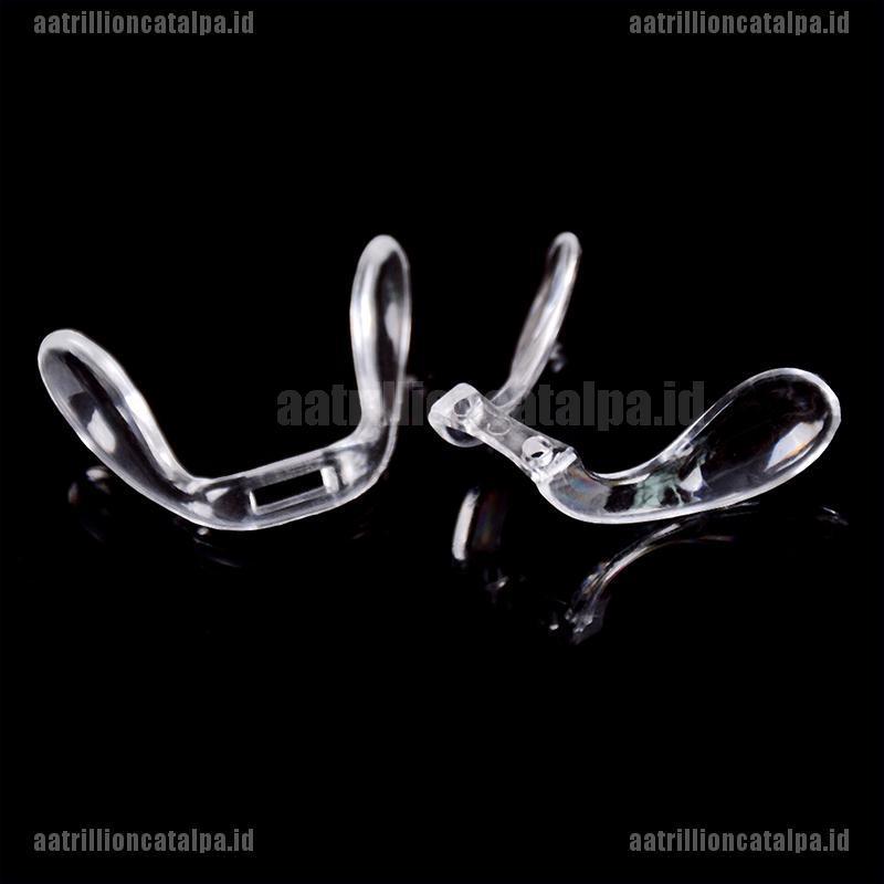 2pcs Bantalan Hidung Anti Slip Bahan Plastik Pvc Untuk Kacamata