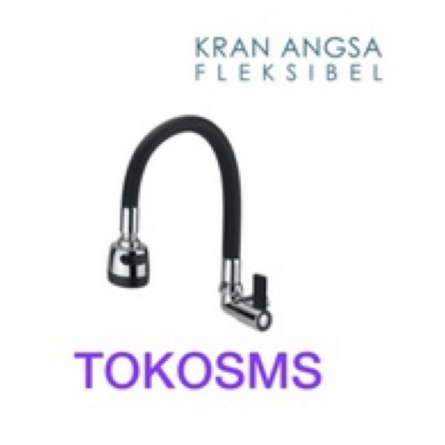 kran angsa flexible BLACK sink tap kran angsa cuci piring HITAM