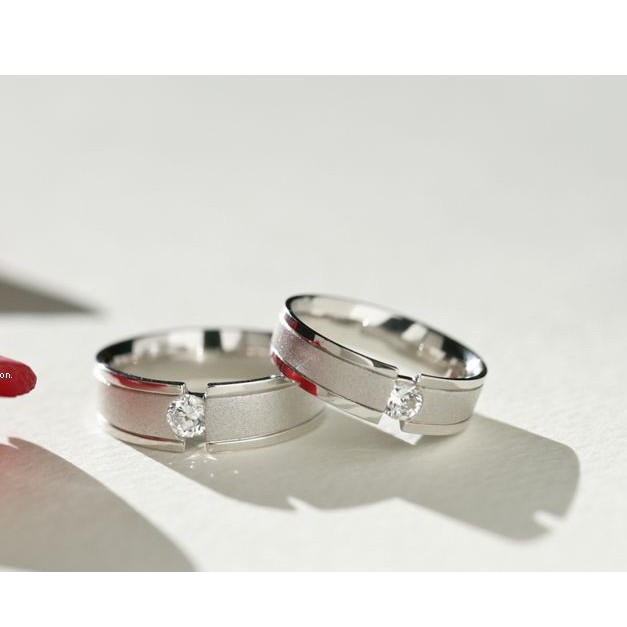 Cincin Nikah Asli Cincin Perak Murni Cincin Permata Cincin Silver 925 Cincin Murah Cincin RJ190 Pera