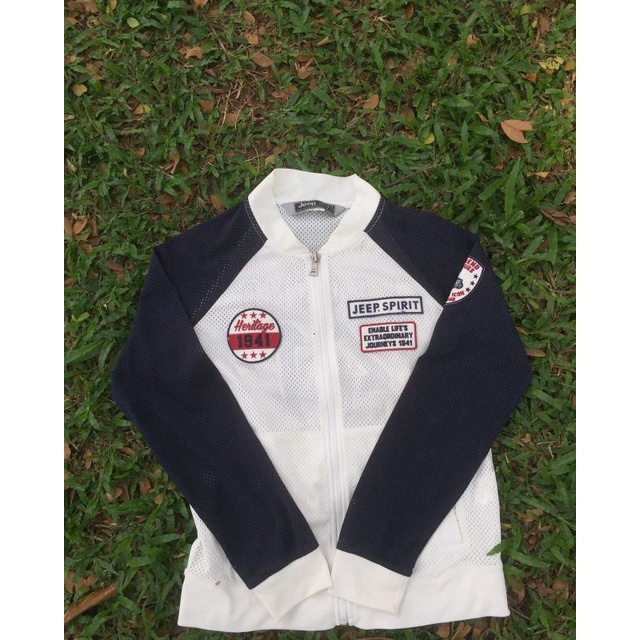 jaket varsity zipper jeep