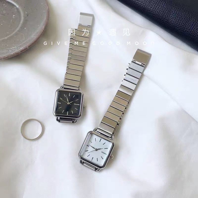 Jam Tangan Couple RJ-328 Korea Ulzzang Anti karat Vintage Aesthetic Model Terbaru