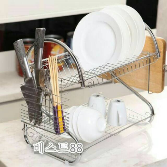  Rak  piring  dan tempat gelas ukuran 43 x 25x 39 cm Shopee  