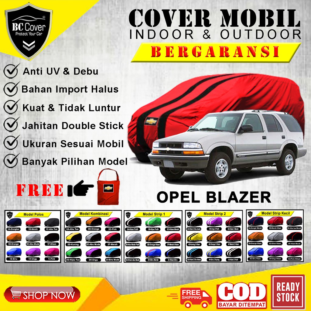 Cover Mobil Chevrolet Opel Blazer / Sarung Mobil Chevrolet Blazer / Selimut Mantel Pelindung Jas Mantol Kerudung Tutup Penutup Mobil Blazer Outdoor