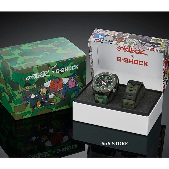 Casio GSHOCK GA-2000GZ-3A GORILLAZ Edition Free Camo Strap Carbon Core