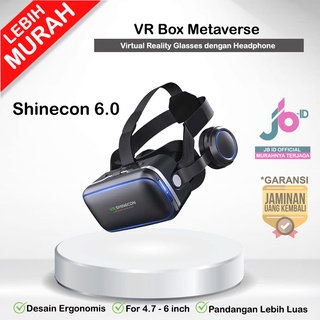 VR Box Metaverse Virtual Reality Glasses dengan Headphone Taffware Shinecon 6.0