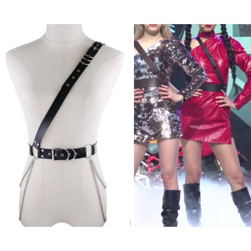 [HF039] Body Belt Harness Fashion sling Pop police idol