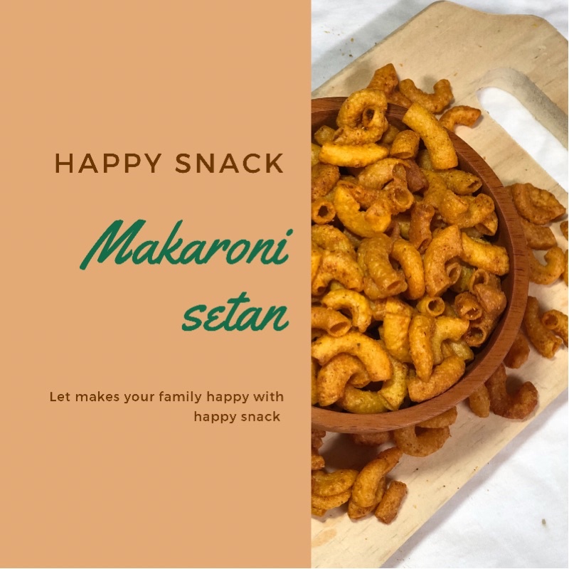 

Happy Snack ~ Makaroni Setan | Makaroni Bantat pedas | Premium Snack by Happy Snack