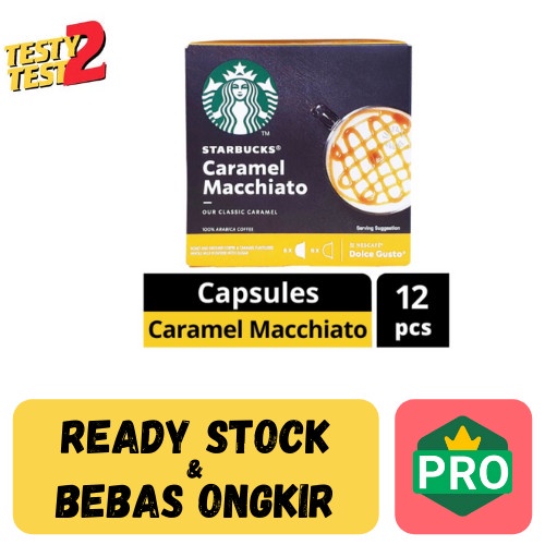 

Nescafe Dolce Gusto Starbucks Coffee Capsules Caramel Macchiato