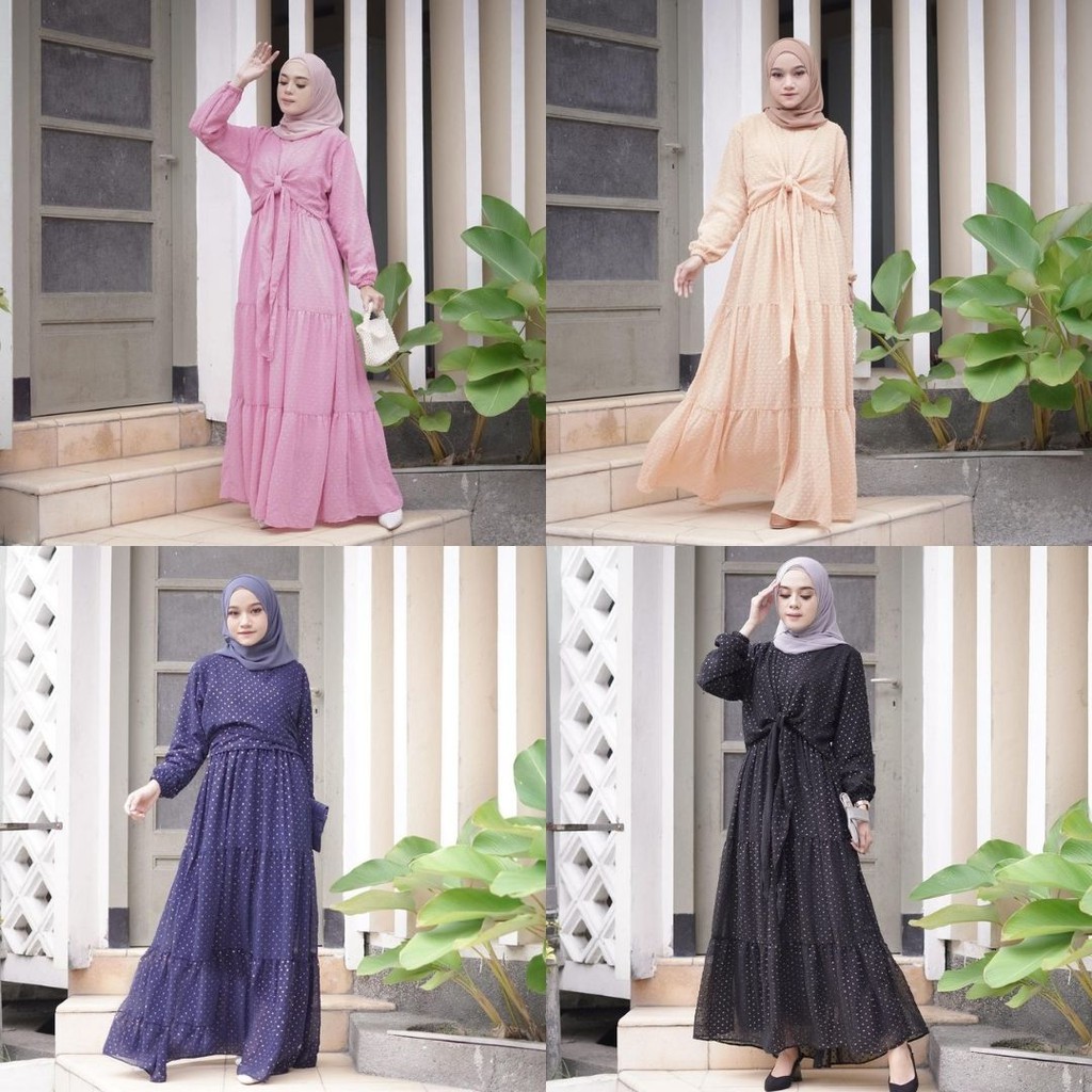 Mima Dress - Rubia Dress Locana Label Ori - Gamis Locana Ori