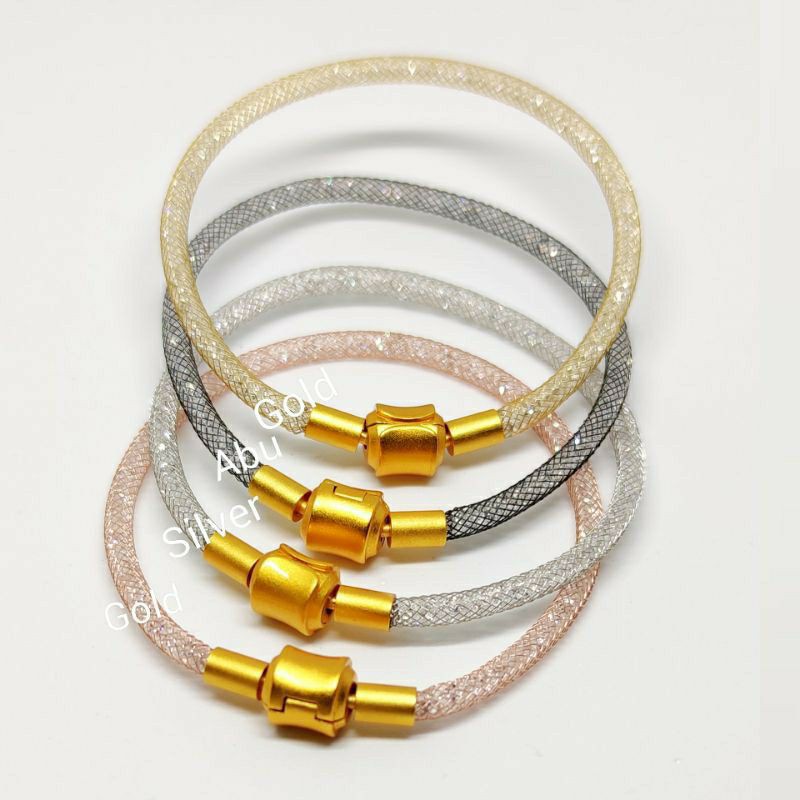 Gelang Kawat Gelang Kristal Glitter Anak Anak