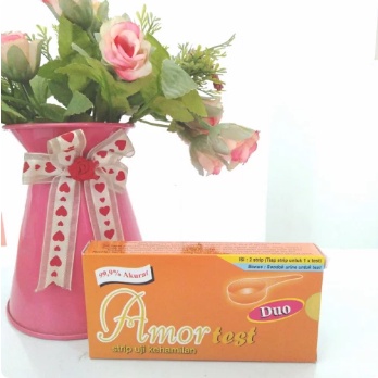 AMOR DUO GEND78 AMOR TEST PACK STRIP UJI KEHAMILAN 99,9% AKURAT