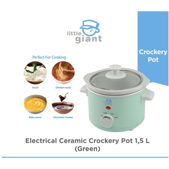 Little Giant Ceramic Crockery Pot 1.5lt | Slow Cooker | LG2815