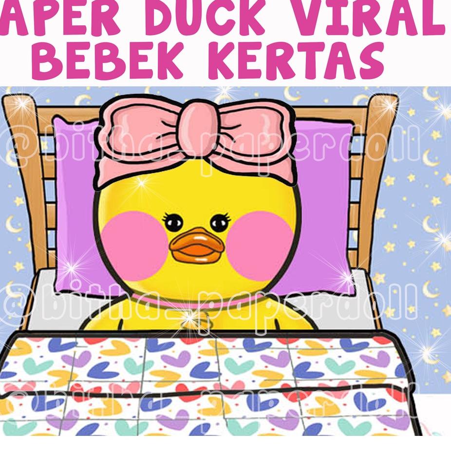 Harga Spesial.. TERMURAH Paper Duck BEBEK VIRAL  Mainan Edukasi Anak  PALING GEMOY dalam satu buku
