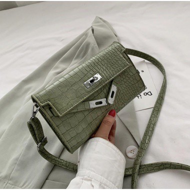 Tas Mini 2808 Tas Motif Kulit Buaya Croco Tas Kekinian