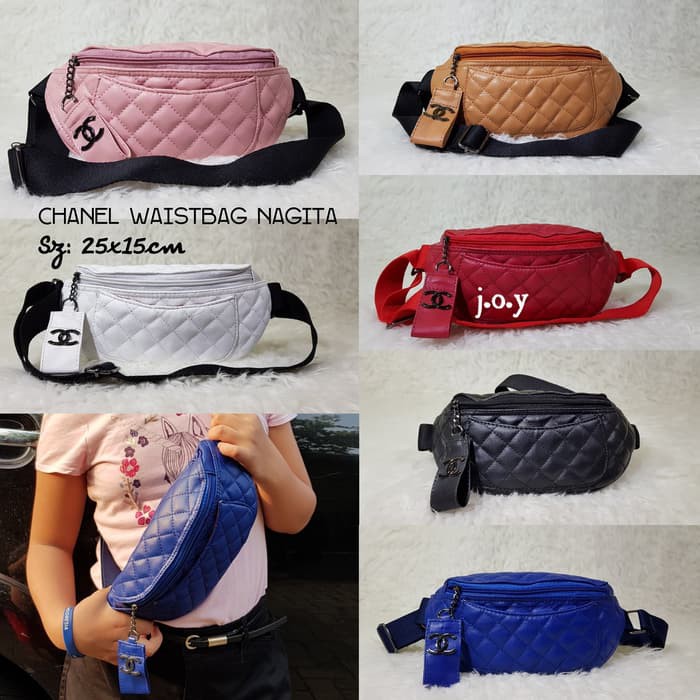 tas abg kekinian selempang sekolah wanita Tas Murah/Tas Wanita/Waist Bag/Tas Pinggang/Chanel Z7G0