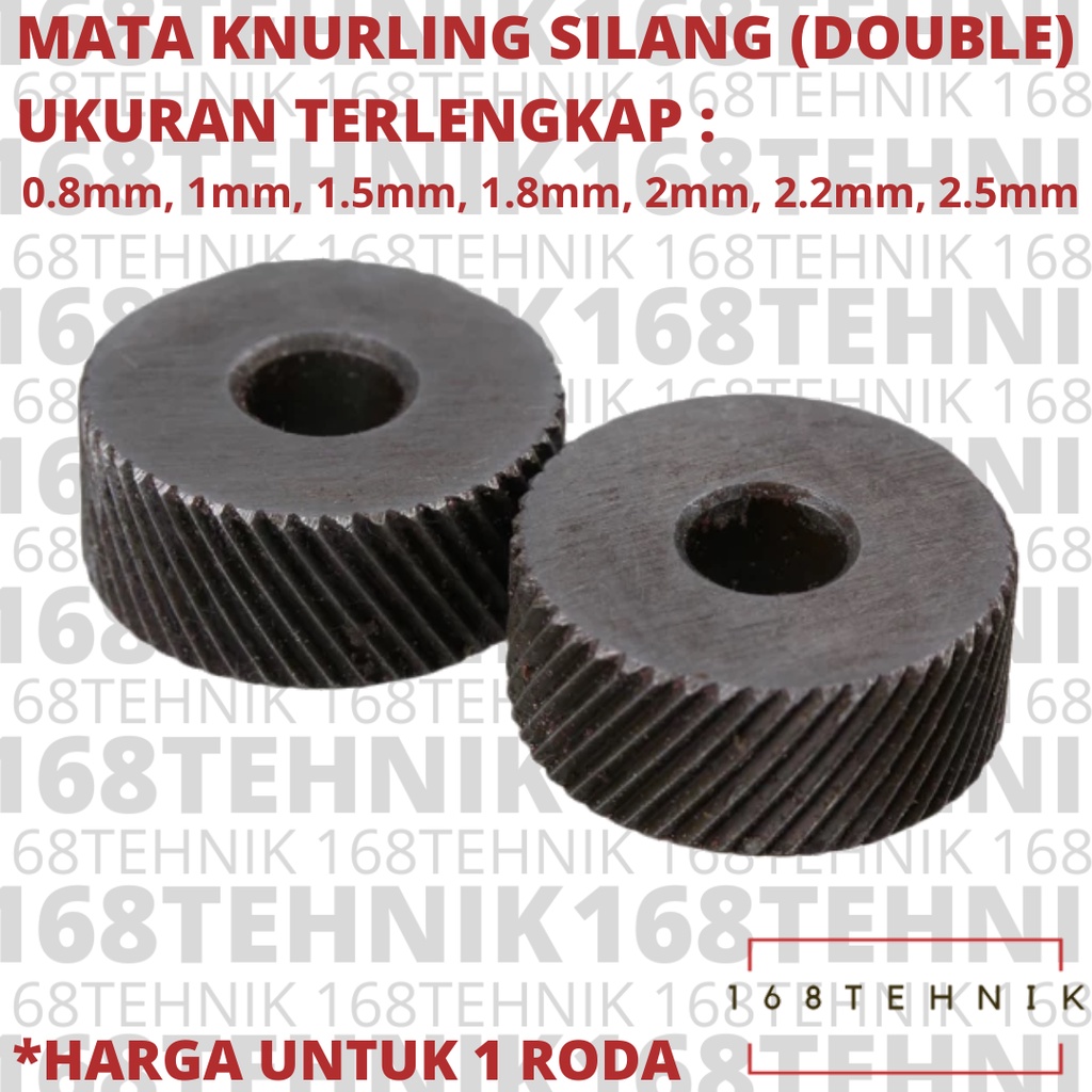 MATA KNURLING 2.2MM DOUBLE / RODA KNURLING 2.2 MM SILANG