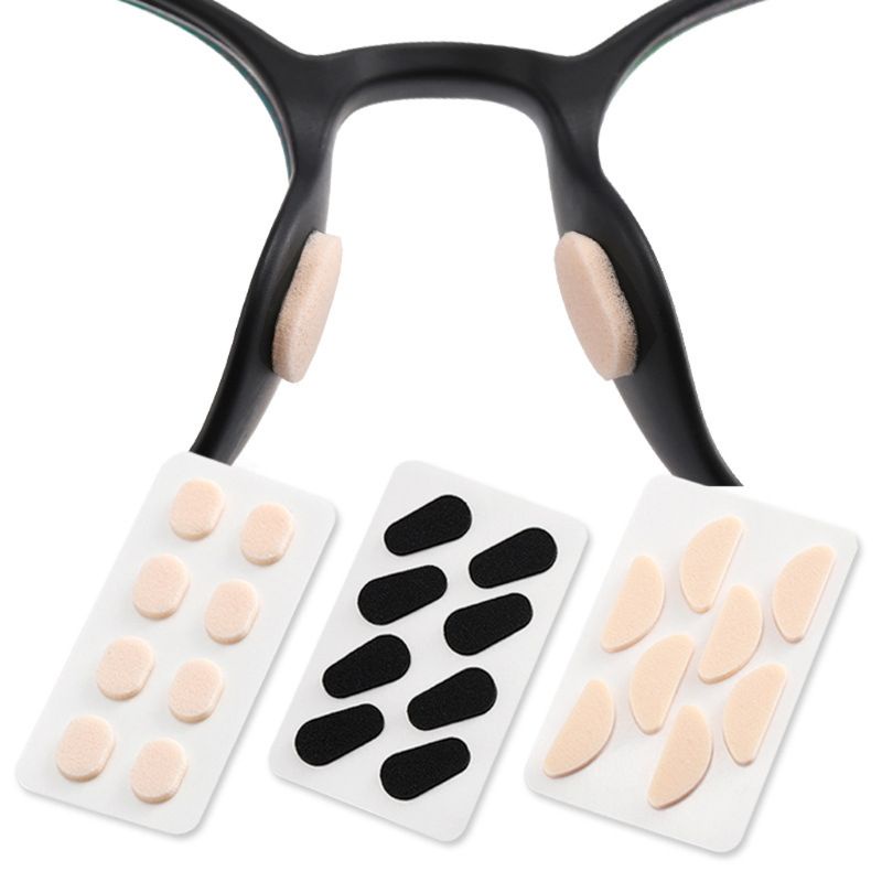 Gro 40Pcs Bantalan Hidung Kacamata Busa Lembut Anti Slip Self Adhesive Glasses EVA Nose Pads